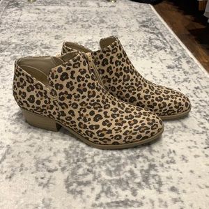 Leopard Print Booties